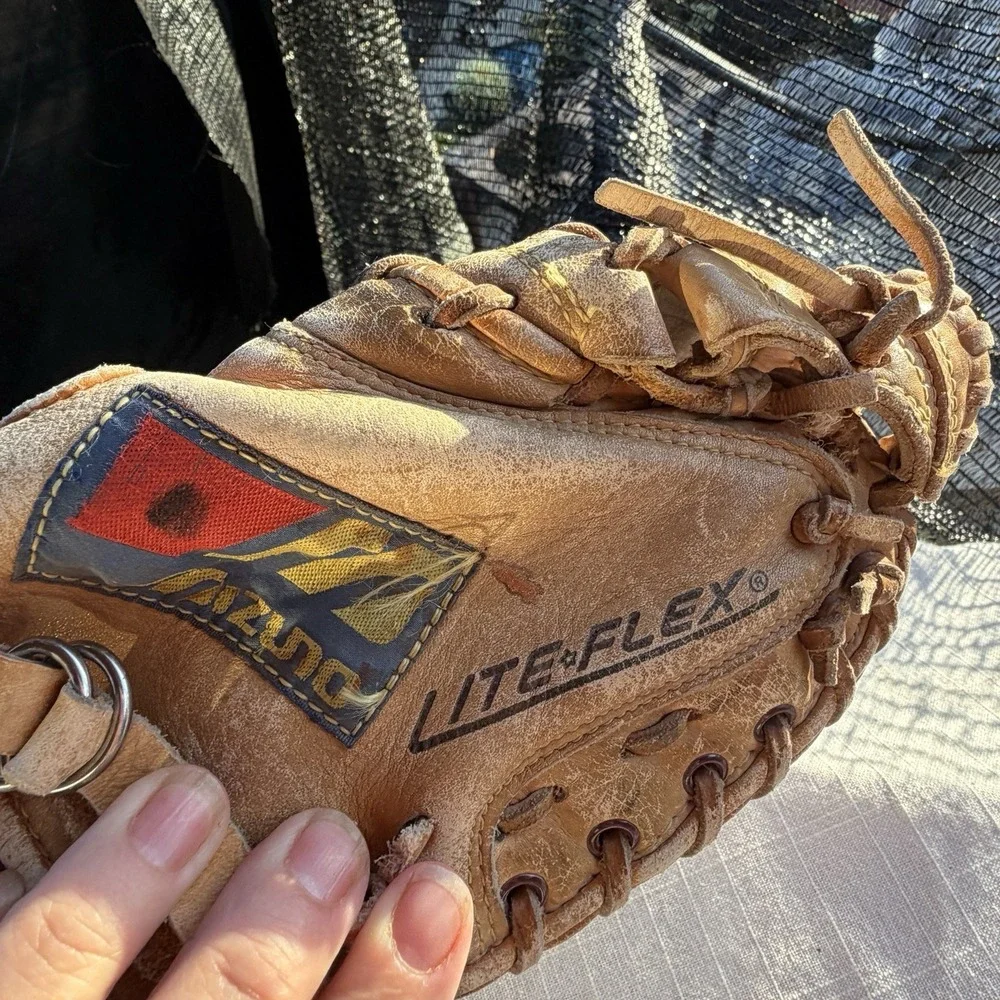 Vintage Mizuno‎ Gary Carter Autograph Catcher's Mitt MT1200 Lite-Flex 34